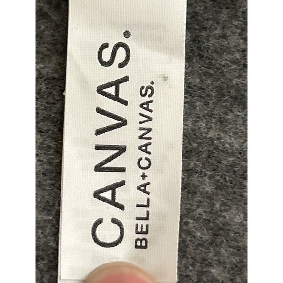 Free Speech TV Gray Graphic Print Zip-Up Hoodie By Bella+Canvas XL - Picture 5 of 8